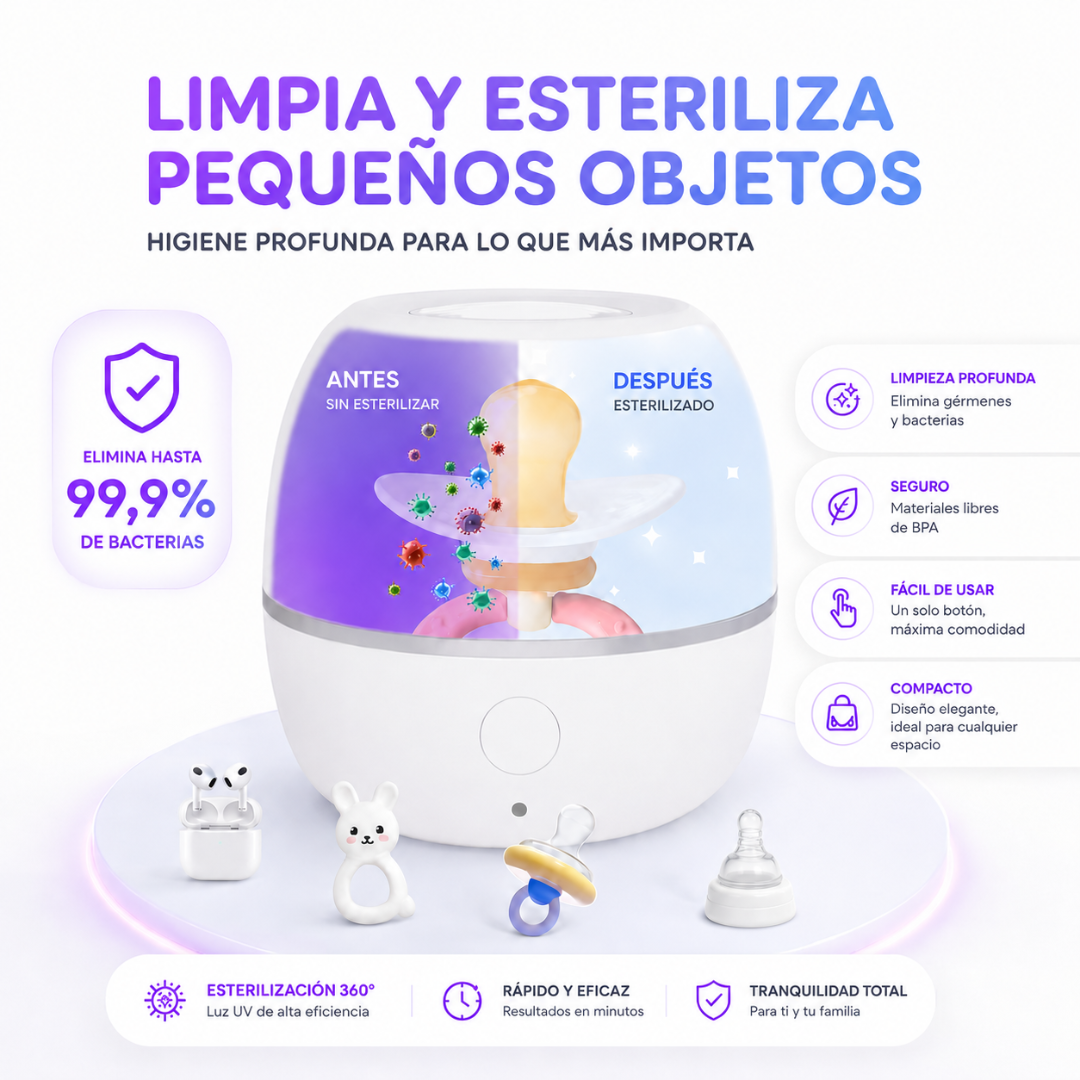 Esterilizador UV Portátil para Bebés